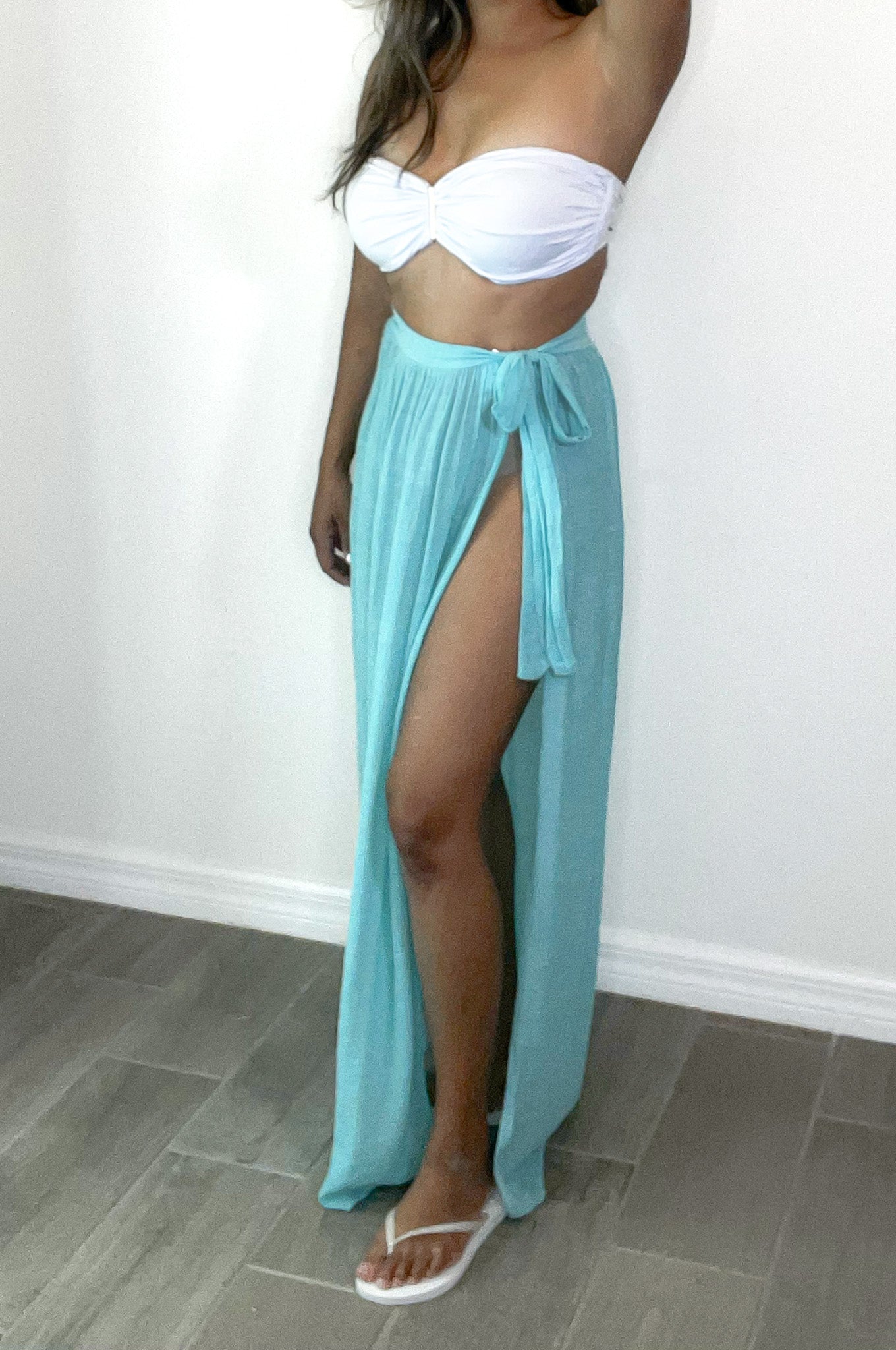 Aqua Skirt Cover-Up