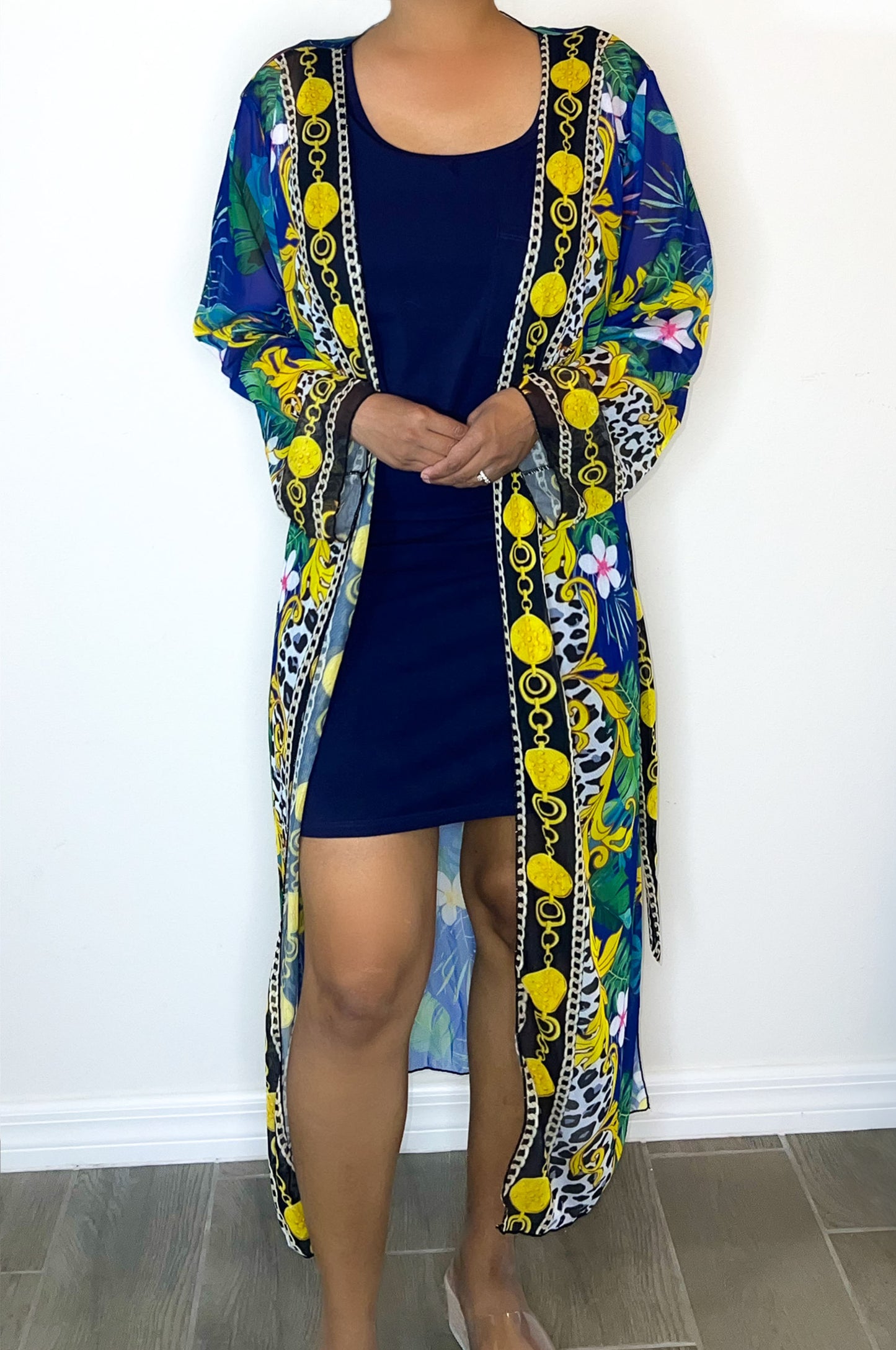 Citric Kimono Cover Up