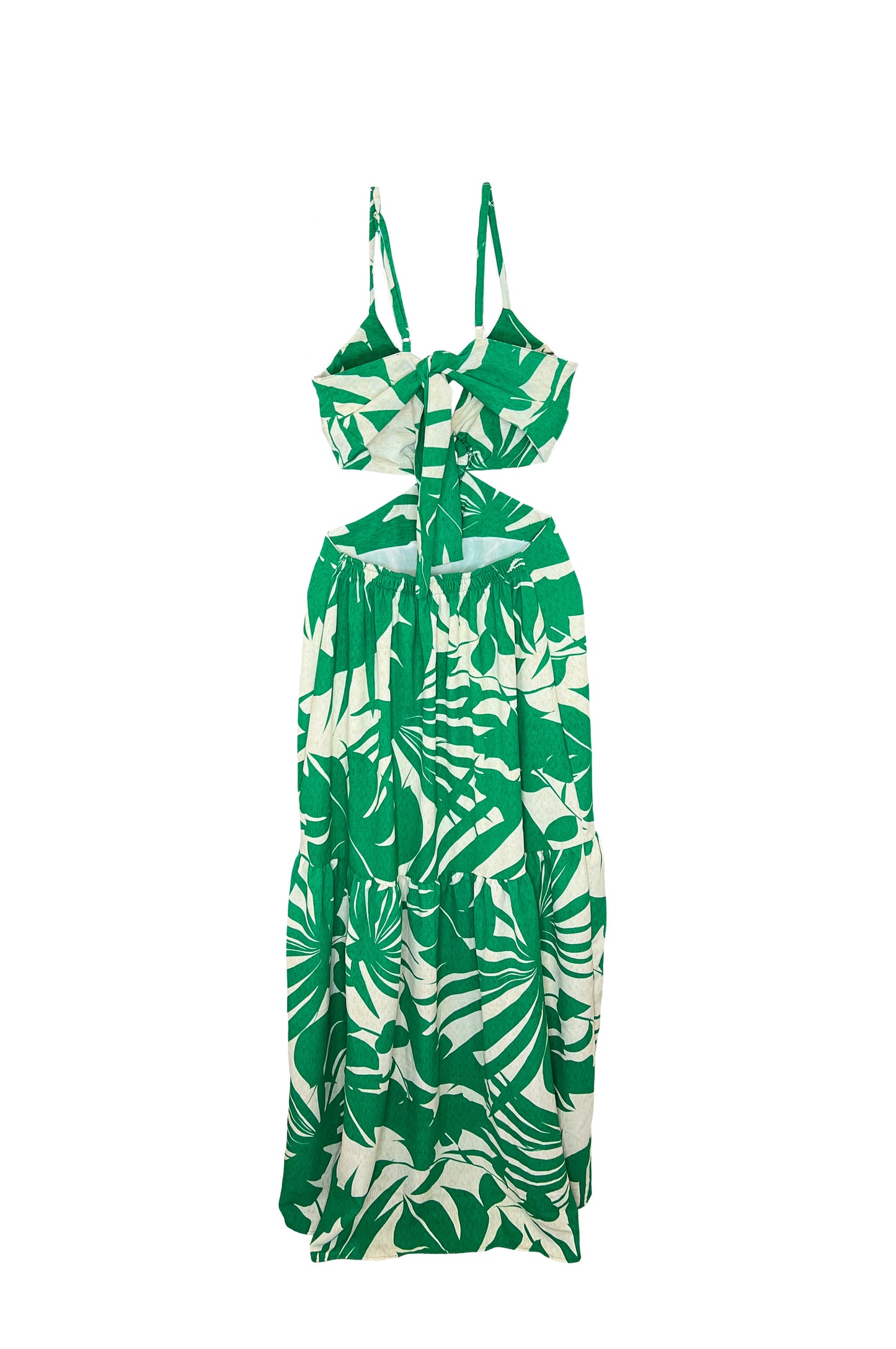 Flora Cut-Out Maxi Dress - Green