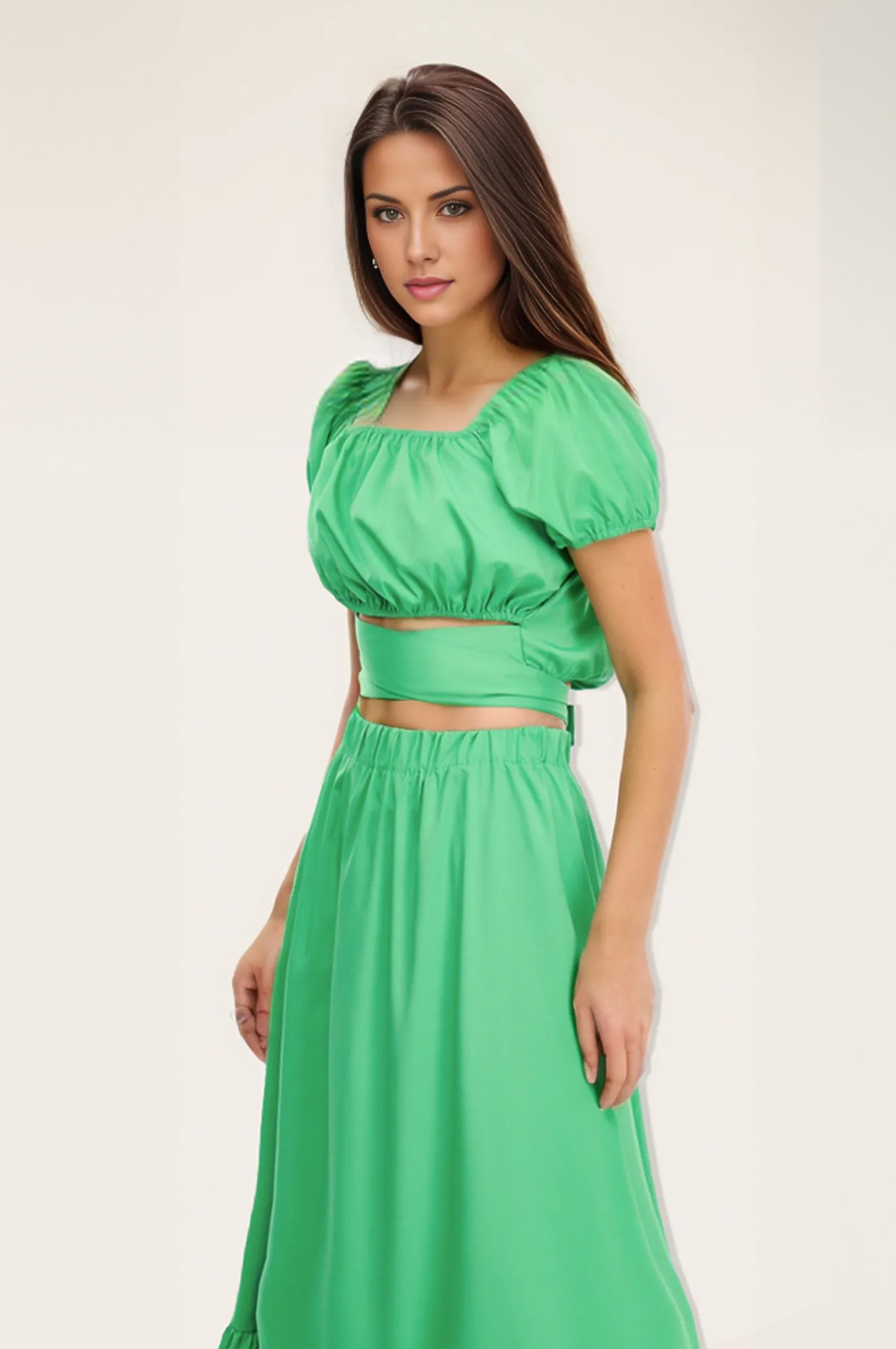 Helle 2-Piece Maxi Skirt Set - Green