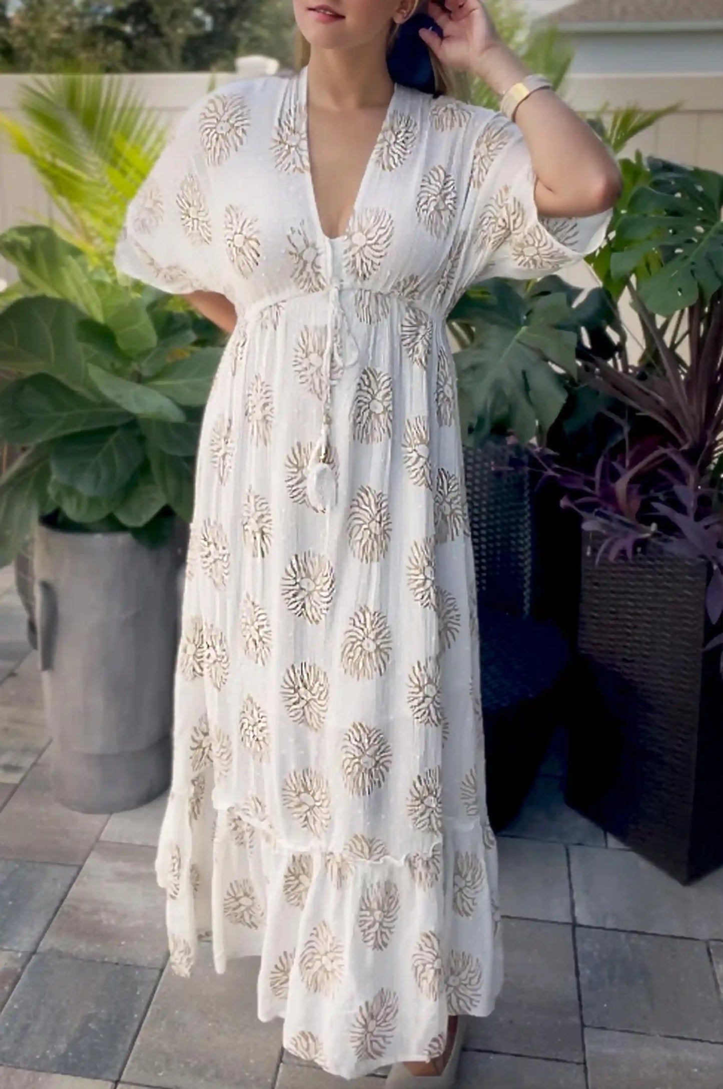 Indy White Bohemian Dress