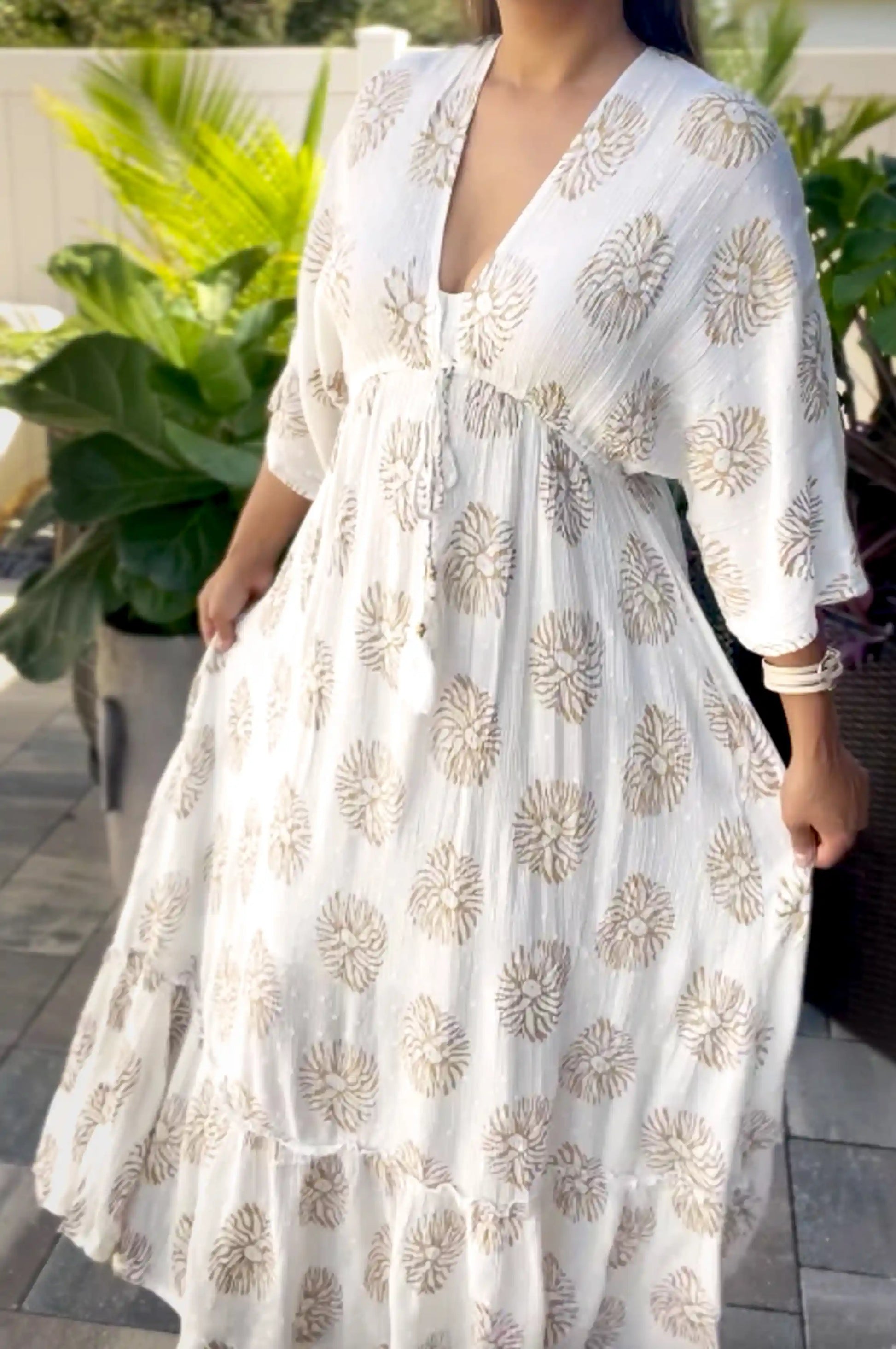 Indy White Bohemian Dress