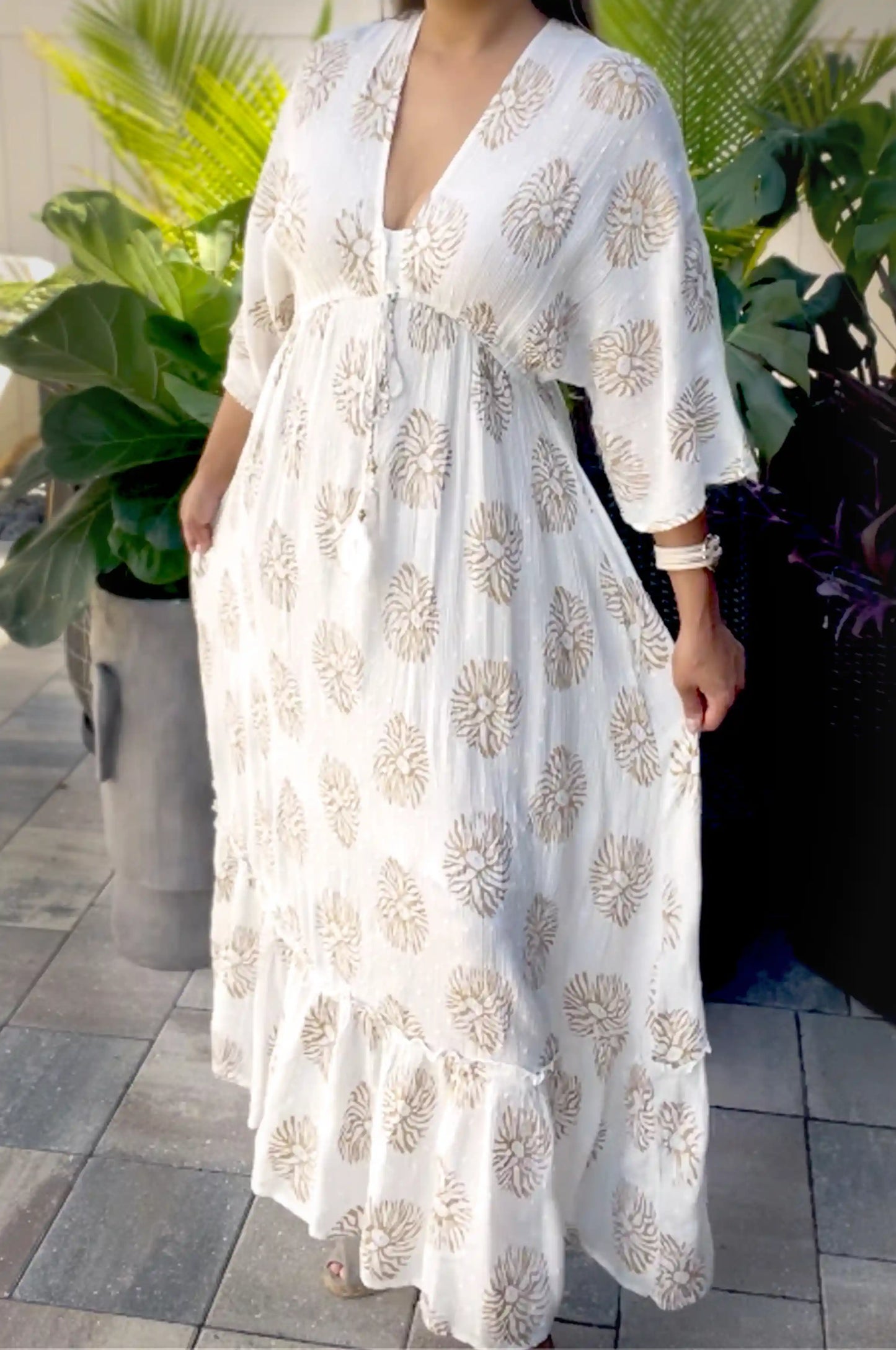 Indy White Bohemian Dress