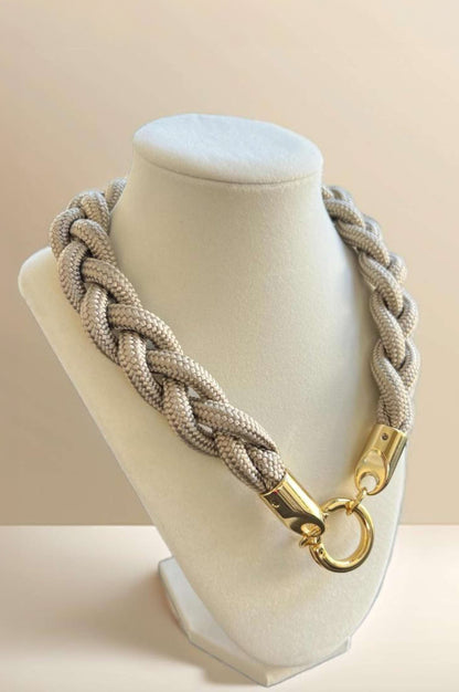 Ipire 3 IN 1 Braided Neckalce - Ecru