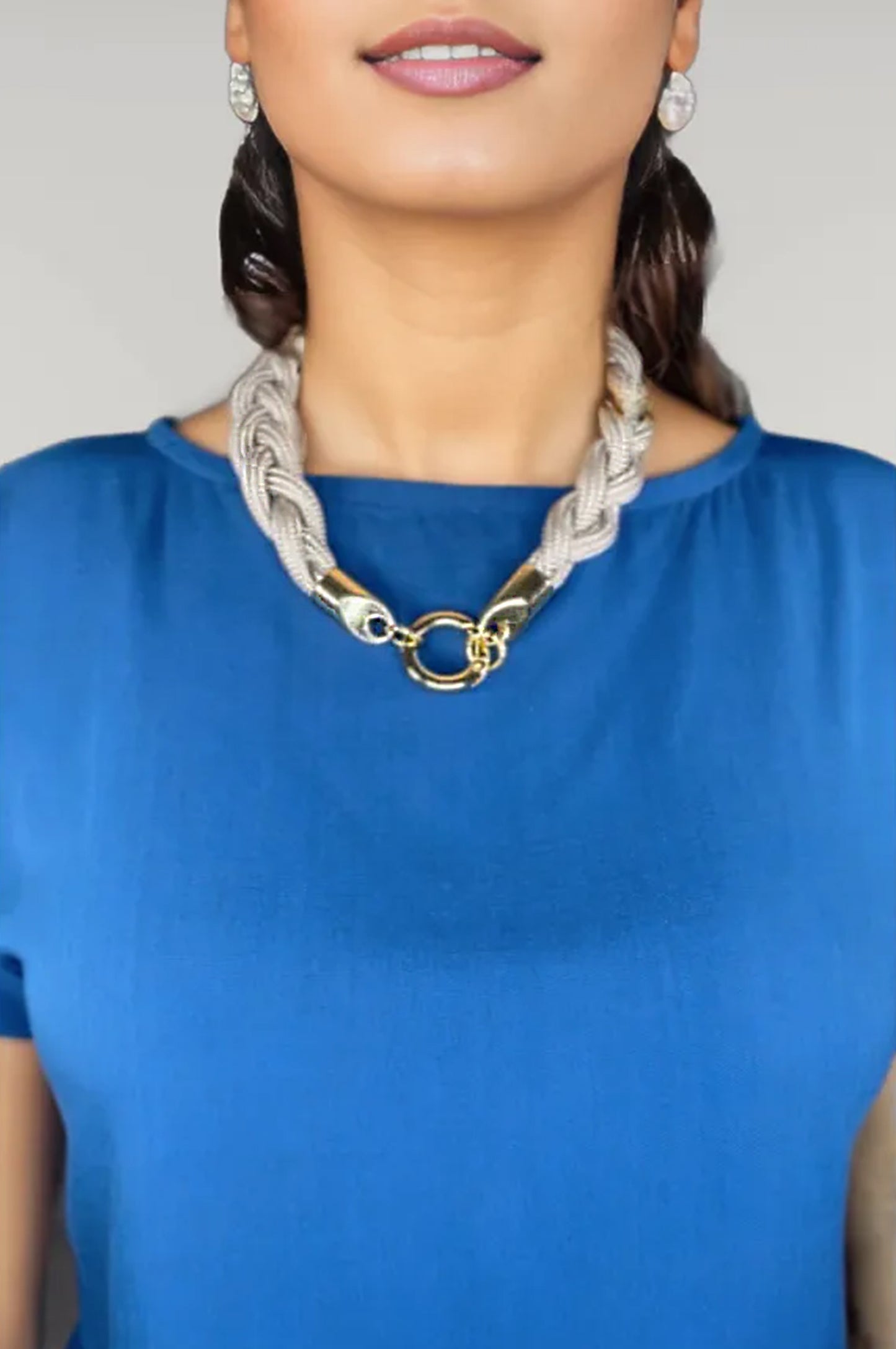 Ipire 3 in 1 Braided Necklace - Sand