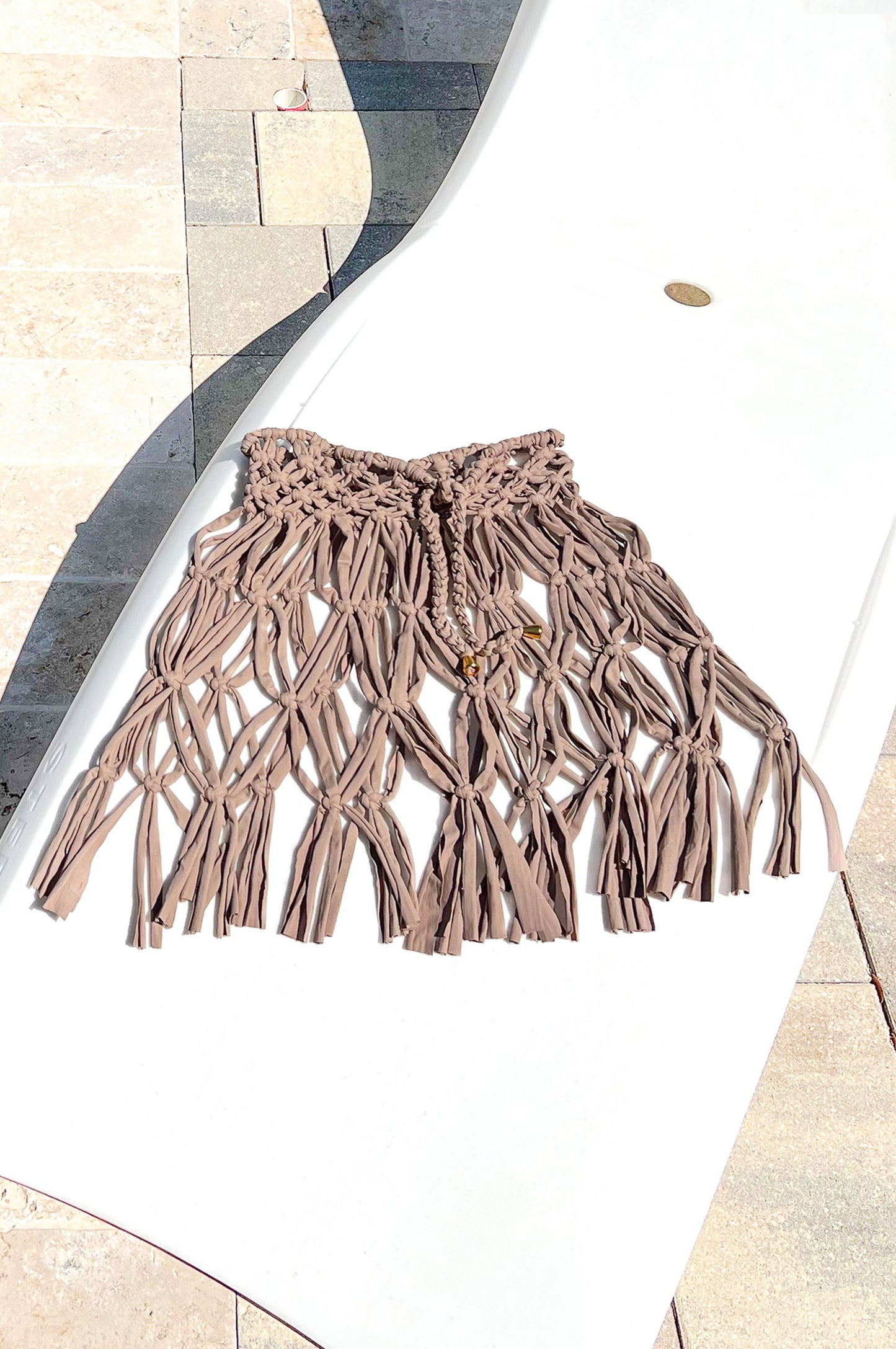 Knotted Cover-Up Skirt | Tan