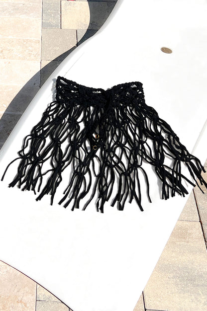 Knotted Cover-Up Skirt | Black