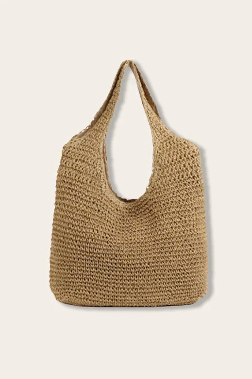 Tropicana Beach Tote Straw Bag